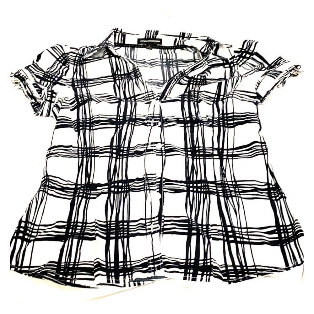 Express button down short sleeve dress shirt